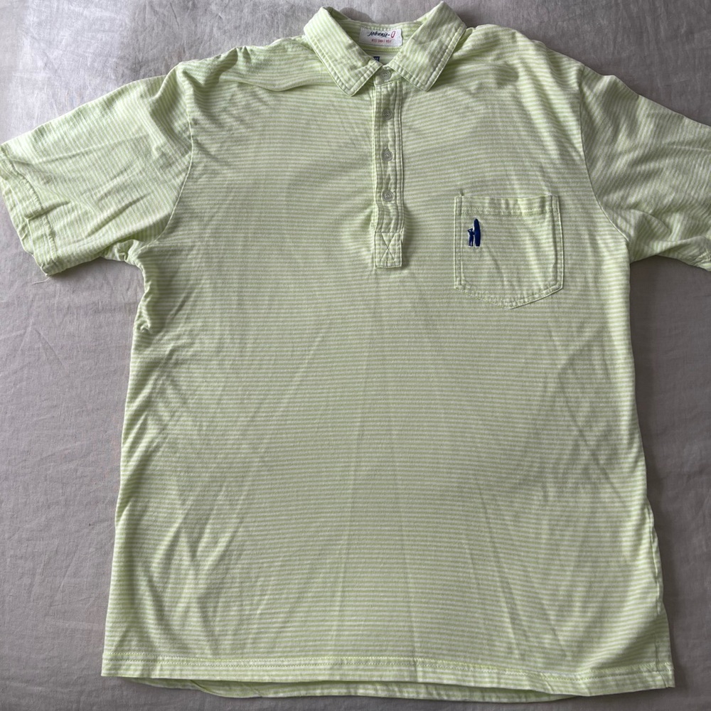 Men’s Johnnie-O striped polo shirt Size M